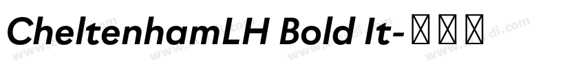 CheltenhamLH Bold It字体转换